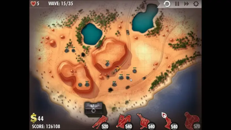"iBomber Defense" - Axis Campaign - 09. North West Africa - On the Beach (2)