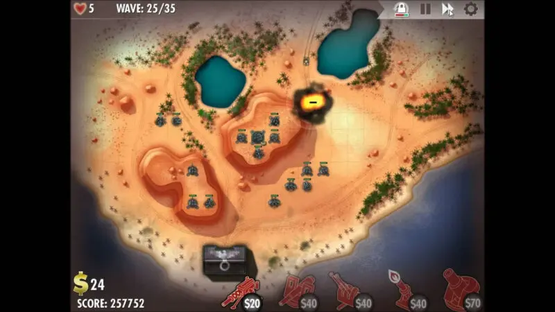 "iBomber Defense" - Axis Campaign - 09. North West Africa - On the Beach (3)