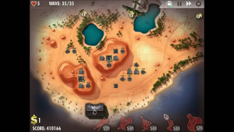 "iBomber Defense" - Axis Campaign - 09. แอฟริกาตะวันตกเฉียงเหนือ - บนชายหาด (4)