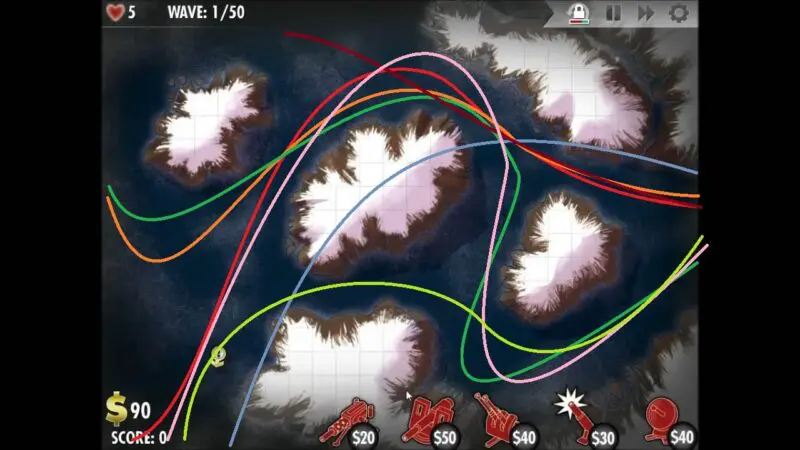 "iBomber Defense" - Niveau 12 - Europe du Nord: Tempête de feu (1)