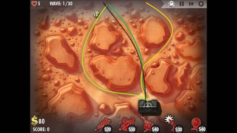 "iBomber Defense" - Level 5 - North East Africa: Red Scorpion (1)